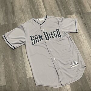 MLB San Diego Padres Authentic On Field Flex Base Jersey - Road Gray Size Medium